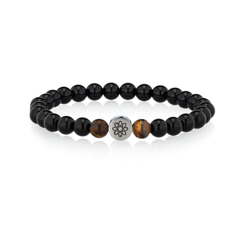 Spiritual energy bracelet agate and tiger's eye beads