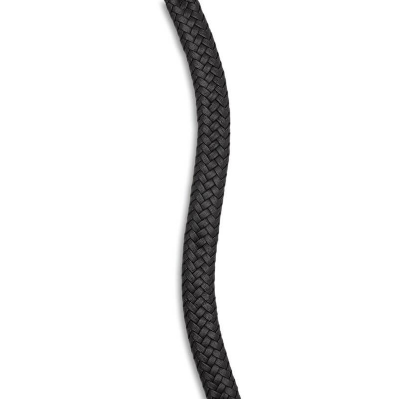 EMF bracelet for men black braided leather