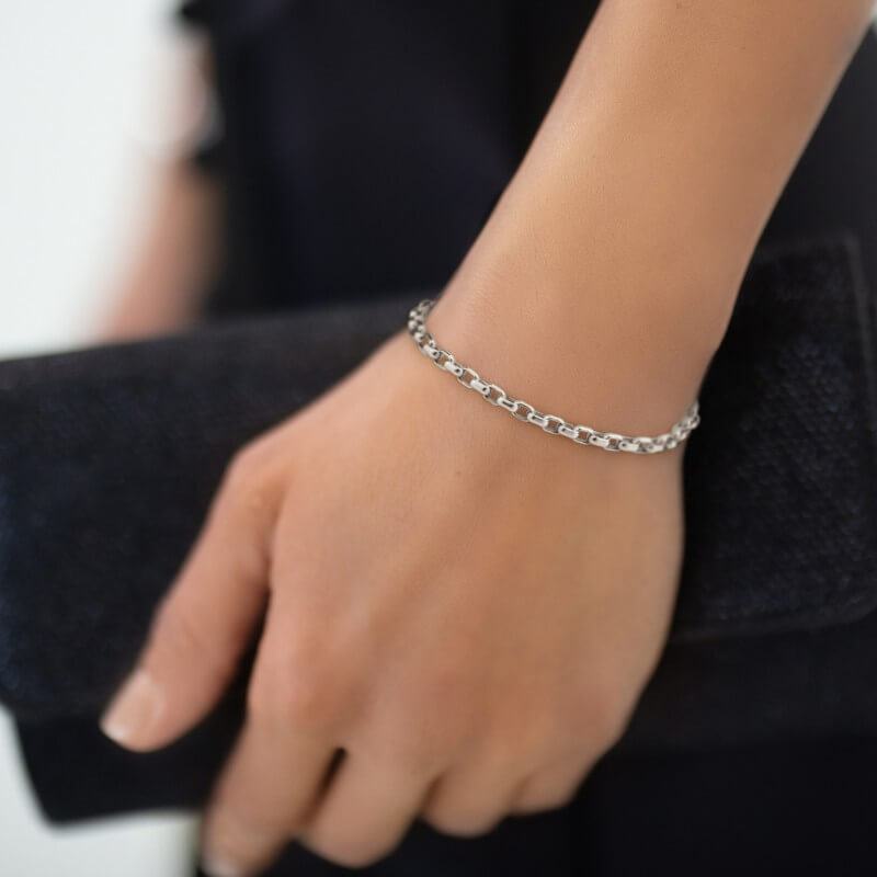 14k gold EMF bracelet white gold, yellow gold, 925 sterling silver