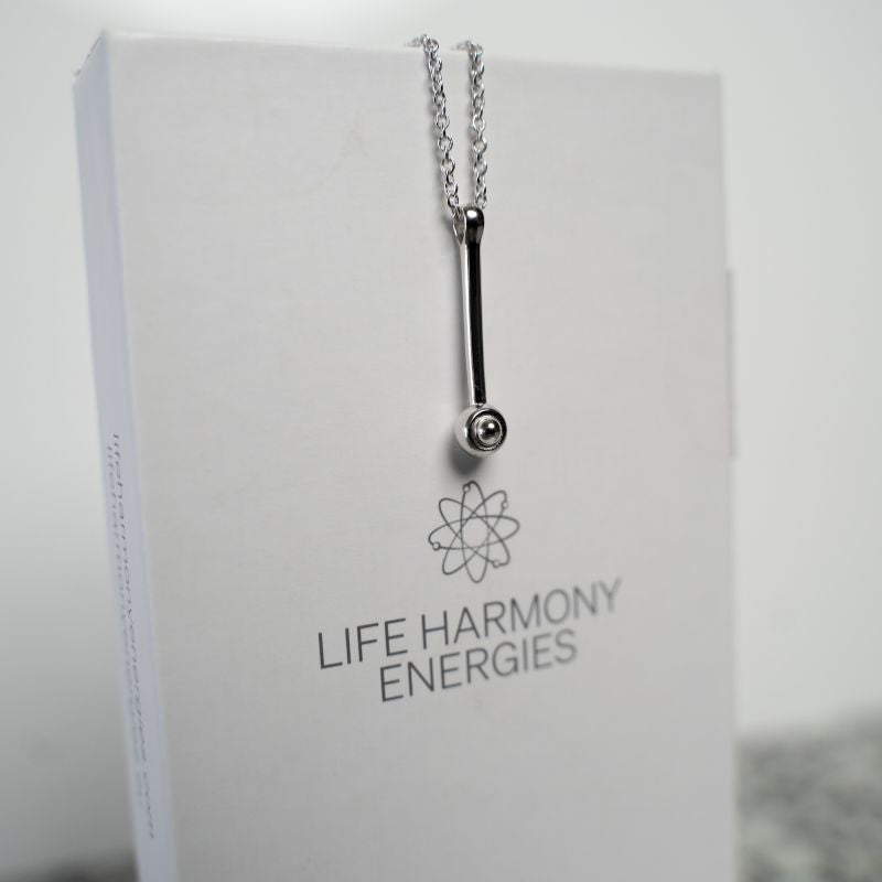 Silver EMF protection necklace