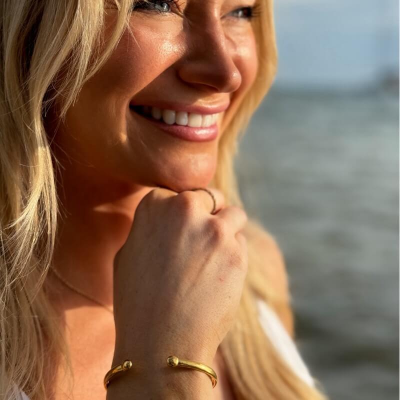 EMF Bracelet Gold Cuff