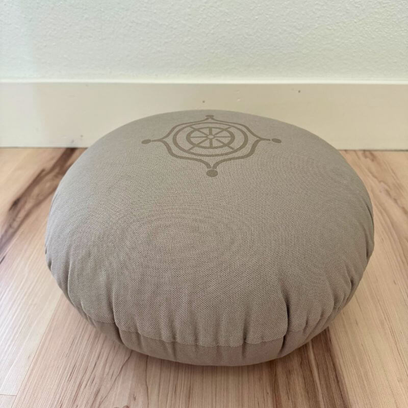 organic zafu meditation cushion