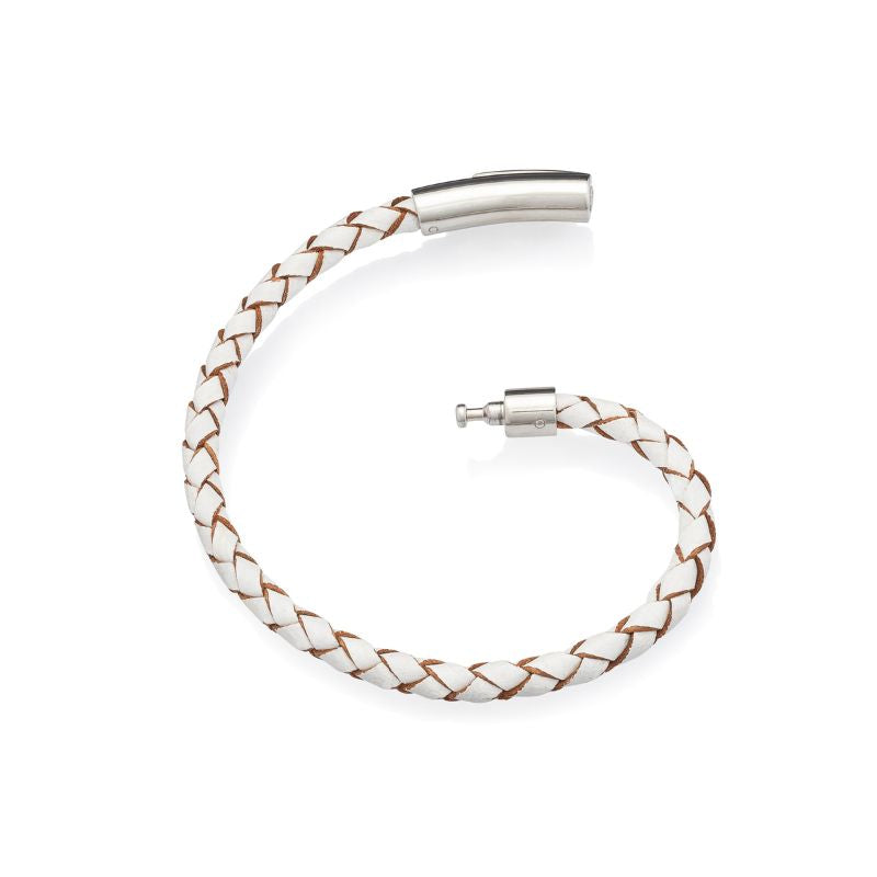braided rope EMF bracelet with silver clasp