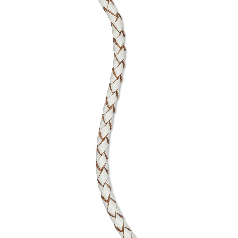EMF bracelet for women white leather rope bracelet