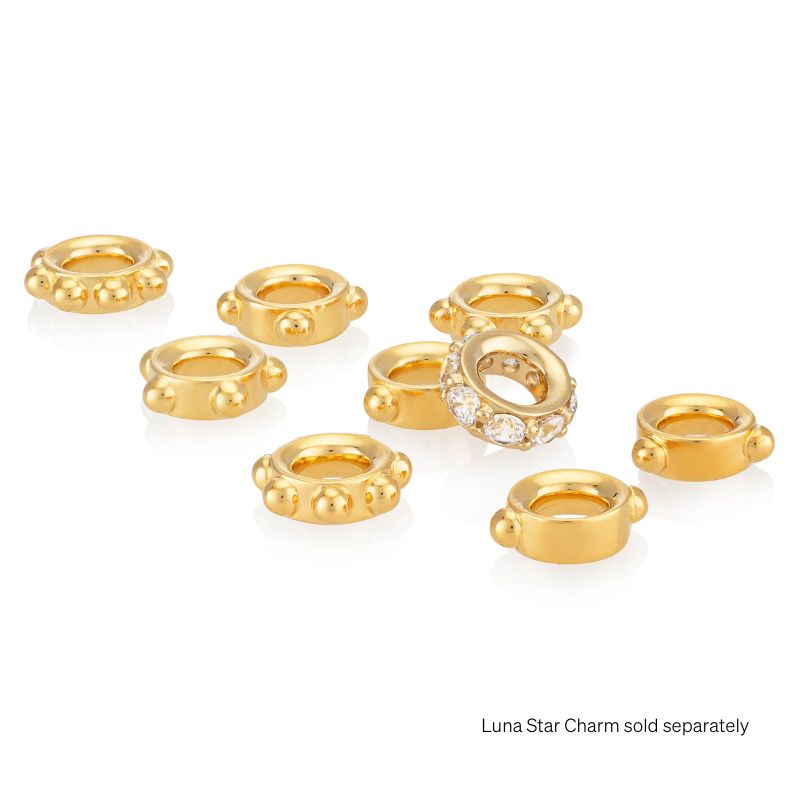 EMF Bracelet Numerology Charm Set Gold