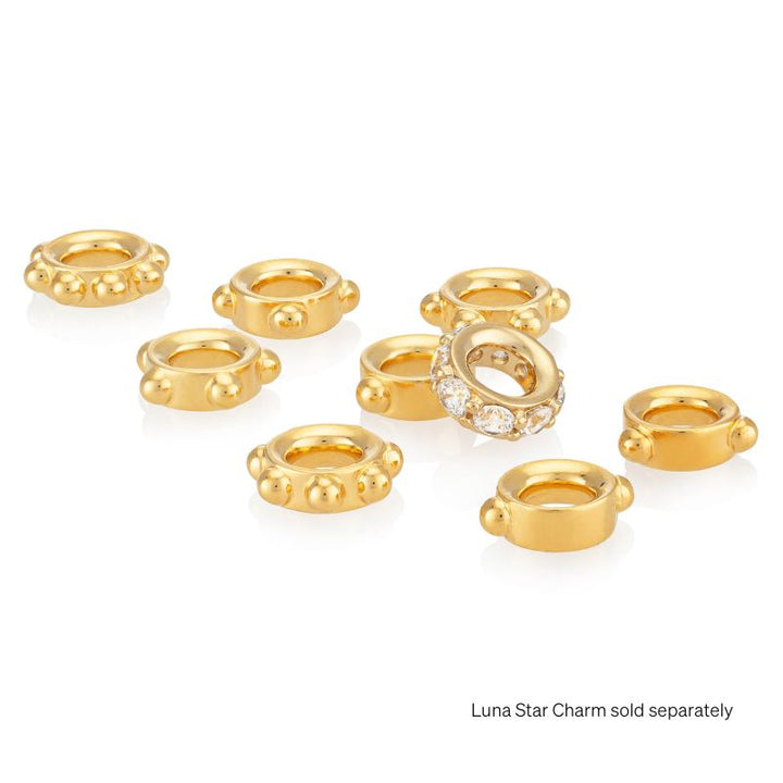 EMF Bracelet Numerology Charm Set Gold