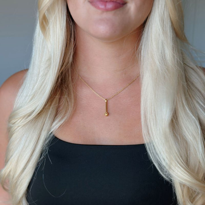 18k gold EMF necklace