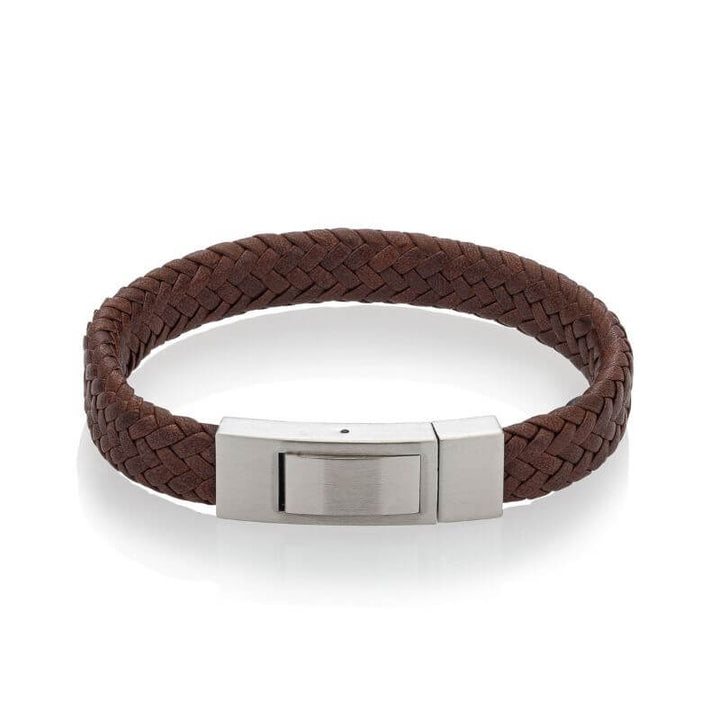 men's EMF bracelet leather