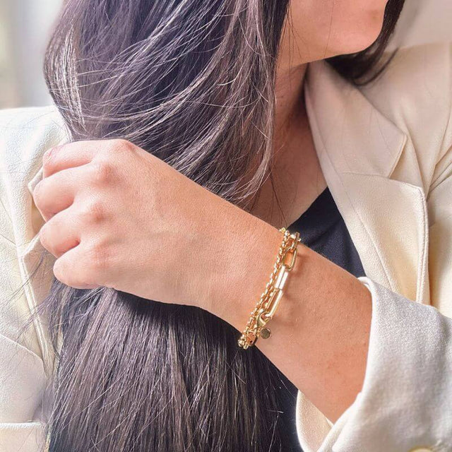 18k gold EMF bracelets