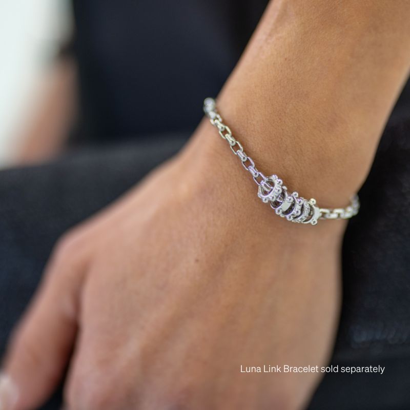 EMF bracelet and charms sterling silver