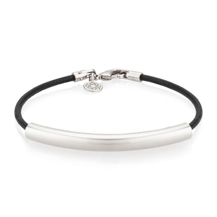Luna Slim Leather - EMF Bracelet with Crescent Charm