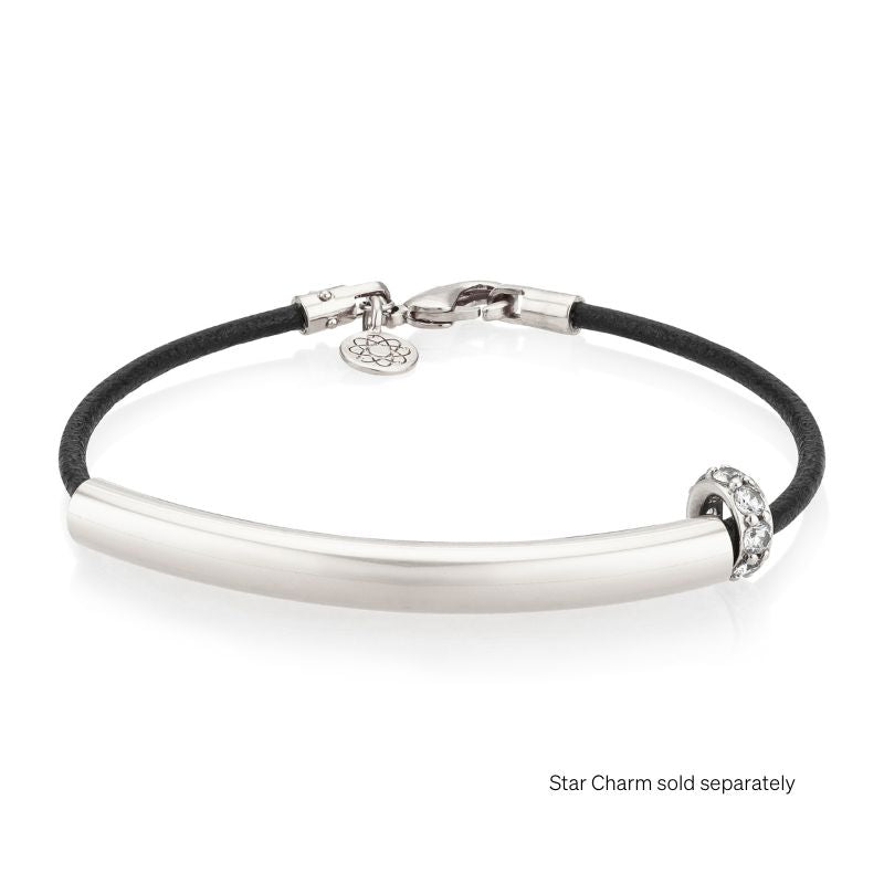 emf blocker wrist band silver