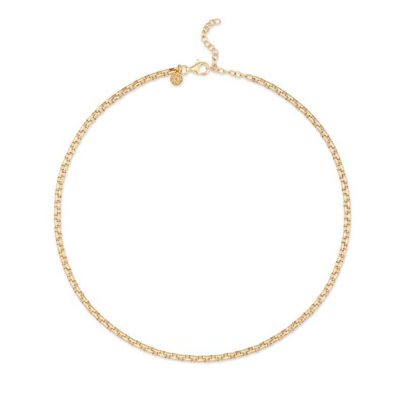 18k gold vermeil rolo chain EMF necklace