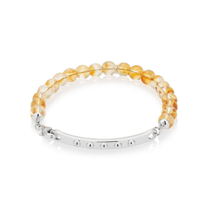 Manifesting Bracelet Citrine Gemstones Energy Jewelry