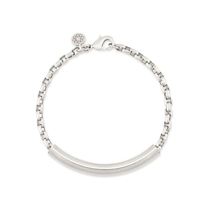 emf bracelet silver chain