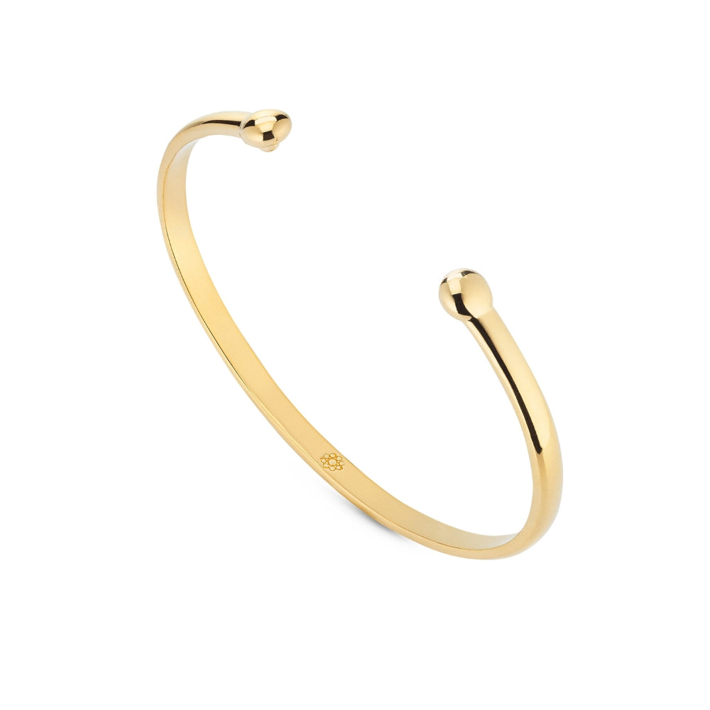18k gold EMF bracelet cuff