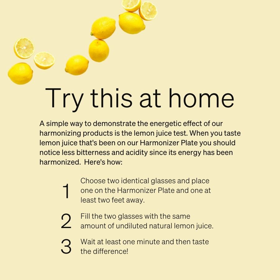 Lemon Juice Test using Harmonizer Plate