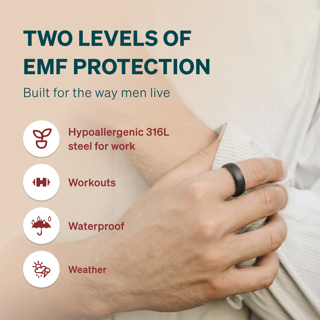 EMF blocker ring for men