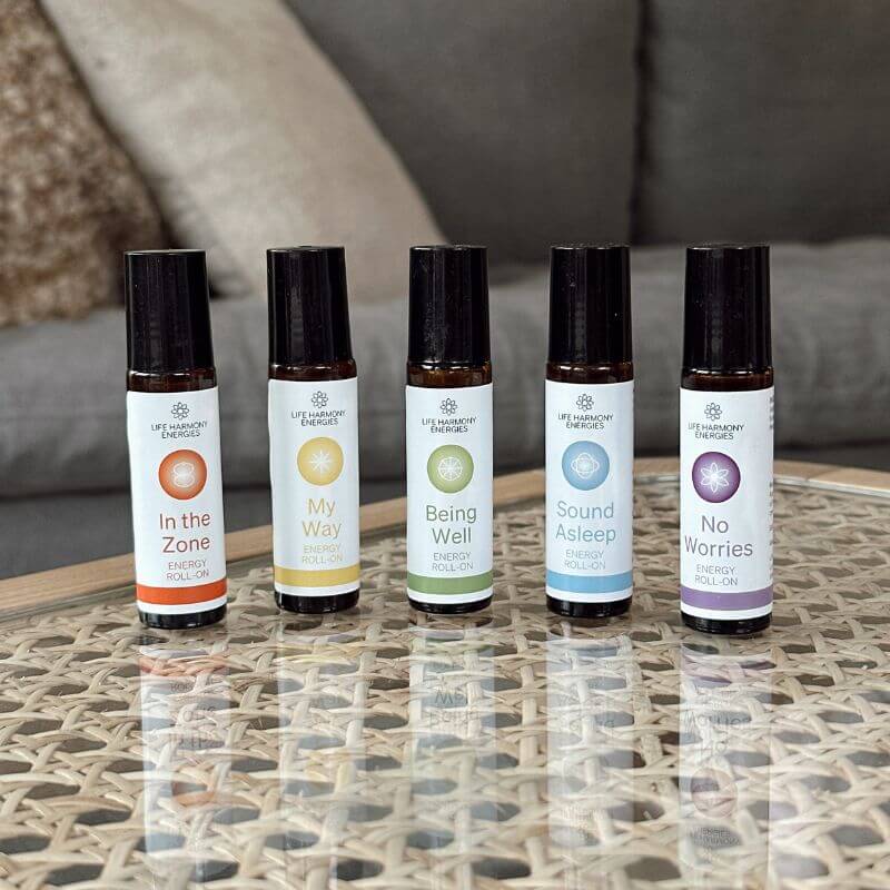 Essential oils blends in handy roll-on set of 5