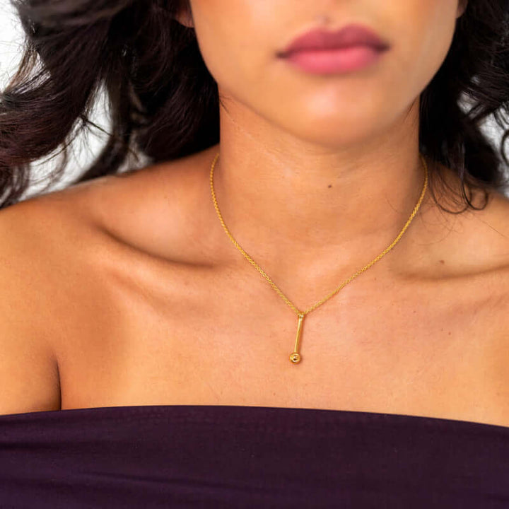 18k gold plated EMF necklace